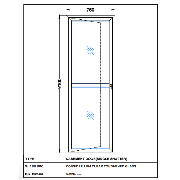 CONSIDER 6MM CLEAR TOUGHENED GLASS