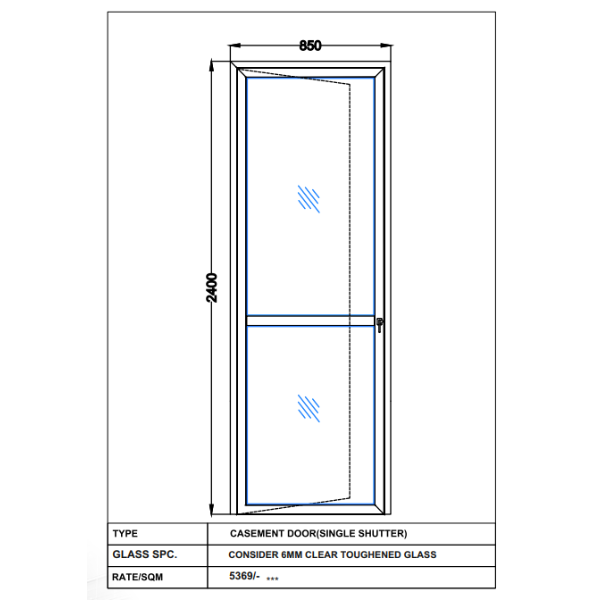 CONSIDER 6MM CLEAR TOUGHENED GLASS
