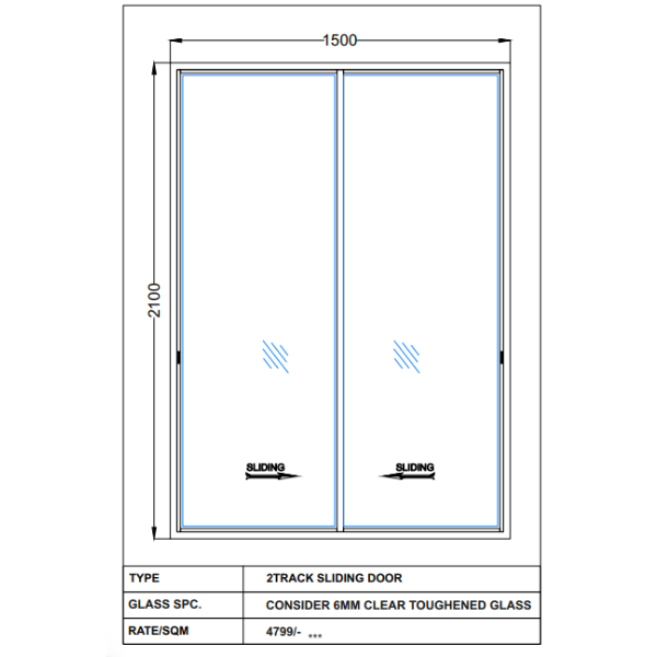 CONSIDER 6MM CLEAR TOUGHENED GLASS